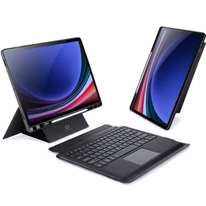 Dux Ducis DK -suojakuori langattomalla näppäimistöllä Samsung Tab S10 Plus / S9 Plus / S9 FE Plus musta
