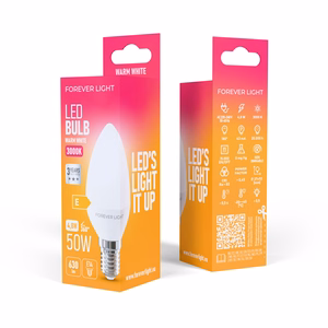 Forever Light LED-lamppu E14 C37 4,8W 630lm 3000K luokka E