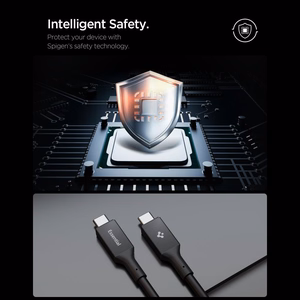 Spigen Essential EB24012CC USB-C / USB-C 240W 120cm Kaapeli - musta