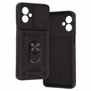 Slide Camera Armor Case for Motorola Moto G55 5G Black