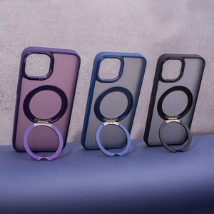Mag Ring suojakuori pyörivällä renkaalla iPhone 15 Pro 6,1'' violetti