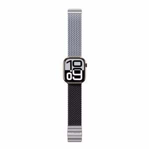 2 kpl AmazingThing Blend Band Apple Watch 45/46/49mm:lle - harmaa-musta / harmaa