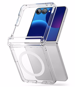 Ringke Fusion Flap Magnetic MagSafe suojakuori mallille Samsung Galaxy Z Flip 8 – läpinäkyvä