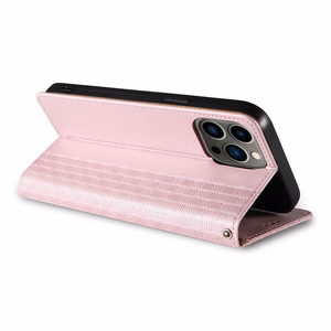 Magneetti hihna Kotelo Kotelo iPhone 14 Pro Flip lompakko Mini Lanyard Stand vaaleanpunainen