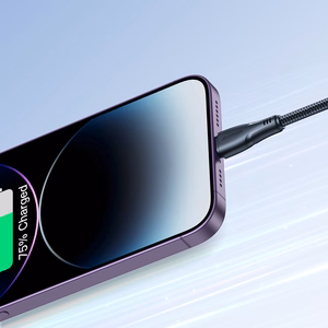 Joyroom Surpass Series A11 USB-A / Lightning 2.4A kaapeli 1.2 m - musta