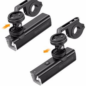 Rockbros 24610002001 polkupyörän etuvalo 1000 lm + USB-C - USB-A kaapeli - musta
