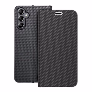 LUNA Book Carbon puhelinkotelo SAMSUNG A14 4G / A14 5G musta
