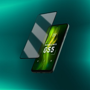 Karkaistu lasi 3mk HardGlass Max Lite musta Motorola Moto G55 5G:lle