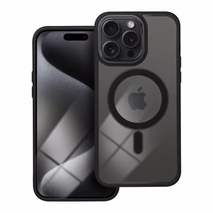 Suojakuori iPhone 15 PRO MAX:lle Color Edge Mag Cover yhteensopiva MagSafe musta
