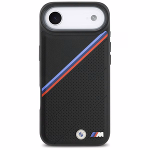 BMW M Tricolor Metal Logo MagSafe Suojakuori iPhone 17 Air:lle - Musta