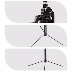 Selfiekeppi Orico SPM170 1/4 tuuman jalusta puhelinkameralle Bluetooth 5.2 - musta