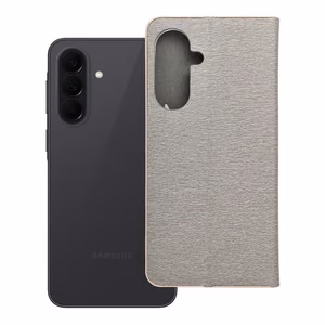 Luna Book Gold läppäsuojakuori Samsung A37 5G:lle - hopeinen