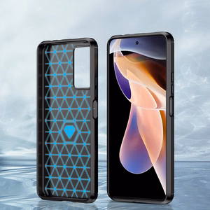 Carbon Case joustava kotelo kansi Xiaomi Redmi Note 11 Pro+ 5G (Kiina) / 11 Pro 5G (Kiina) / Mi11i HyperCharge / Poco X4 NFC musta