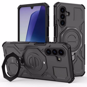 Tech-Protect TacticStand MagSafe suojakuori malleille Samsung Galaxy A17 / A18 4G / 5G, mattamusta