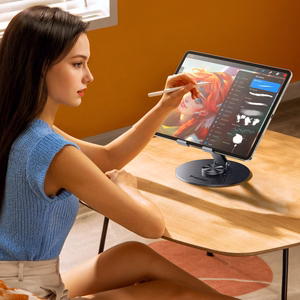 Wozinsky WRS-DSY84SS 360° kääntyvä alumiininen tablettiteline - harmaa