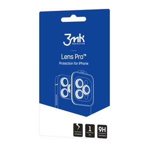 3mk Lens Protection Pro Karkaistu lasi iPhone 17 Pro / 17 Pro Max:lle - Harmaa