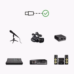 Ugreen AV130 66717 audiokaapeli XLR (naaras) - XLR (uros) mikrofonille/vahvistimelle 2m - musta