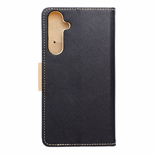 Läppäsuojakuori Samsung A55 Fancy Book musta / kultainen