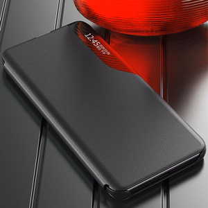 Eco Leather View Case case for Samsung Galaxy A14 with a flip stand black