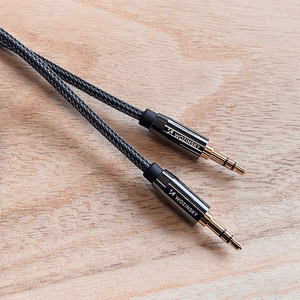 Wozinsky yleinen mini jack kaapeli 2x AUX kaapeli 1.5 m musta