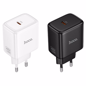 Puhelimen GaN-laturi Hoco USB C PD AVS 40W max 60W N83 musta