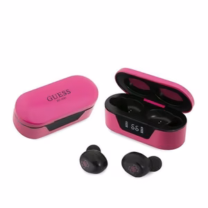 Guess GUTWST31EM TWS Bluetooth nappikuulokkeet + magenta telakka-asema