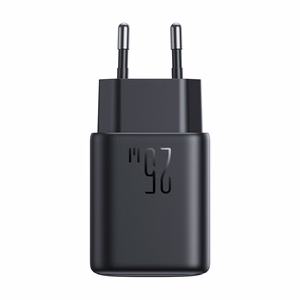 Joyroom JR-TCF23 verkkolaturi USB-C 25W SFC / PPS / PD - musta + USB-C / USB-C kaapeli 1m
