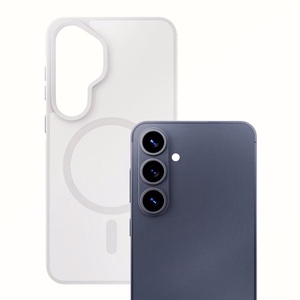 Samsung Galaxy S26+ – 3mk Smoke MagCase valkoinen puhelimen suojakuori