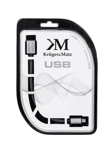 Kruger&Matz USB-naarasliitin–micro-USB-urosliitinkaapeli, 0,2 m