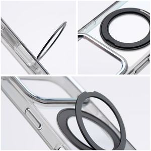 Frame Circle Stand-suojakuori mallille iPhone 13 Pro, MagSafe-yhteensopiva – musta