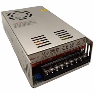 Virtalähde 12V, 40A, 500W