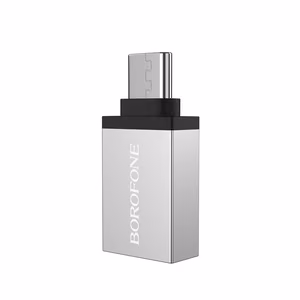 Borofone BV3 Type-C OTG adapter grey