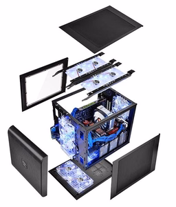 Thermaltake Core V21 -tietokonekotelo, Cube, musta
