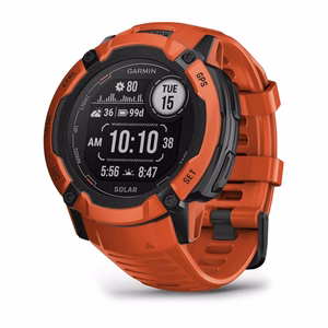 Garmin Instinct 2X Solar 2,79 cm (1,1") MIP, 50 mm, digitaalinen 176 × 176 pikselin kosketusnäyttö, punainen, GPS (satelliitti)