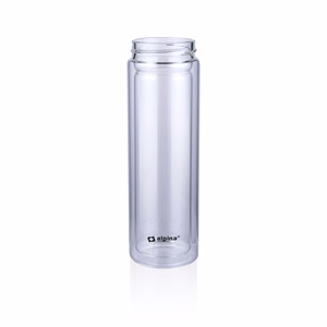 Alpina kaksiseinäinen lasinen termospullo, 450 ml