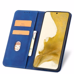 Magnet Fancy Suojakuori Samsung Galaxy S23+:lle lompakkokotelo jalustalla sininen