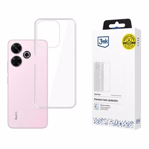 3mk Clear Case Suojakuori Xiaomi Redmi Note 13R 5G / Redmi 13 4G:lle - läpinäkyvä