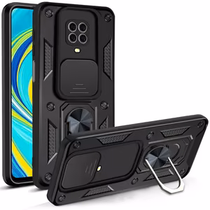 Defender Slide suojakuori Xiaomi Redmi Note 9s / 9 Pro / 9 Pro Max musta