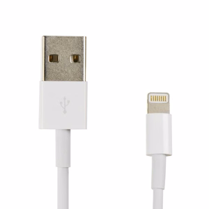 Kaapeli USB A - Lightning 1A HD4 BOX 1 m valkoinen