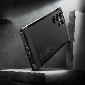 Spigen Tough Armor suojakuori Samsung Galaxy S24 Ultra:lle musta