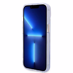 Guess GUHMP14SHTCMU iPhone 14 6.1 violetti/violetti kova suojakuori Gold Outline läpinäkyvä MagSafe
