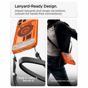 Spigen Ultra Hybrid MagSafe -suojakuori iPhone 18 Pro Max / 17 Pro Max -malleille, oranssi
