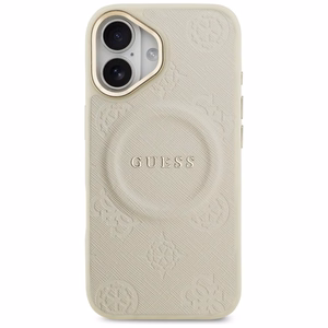 GUESS Peony Hot Stamp MagSafe -suojakuori iPhone 17 - beige
