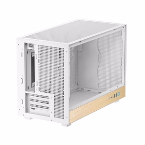 DeepCool CH260 Wood – computer case with wood trim, white