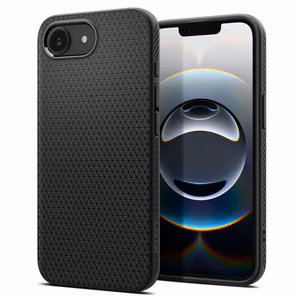Spigen Liquid Air suojakuori iPhone 16e / 17e:lle - matta musta