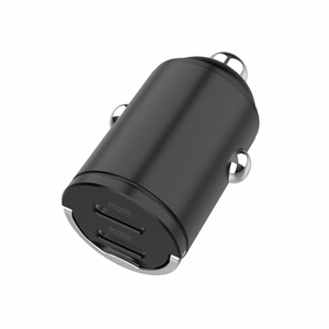 SEEK TOTI 40W kaksois-Type-C auton pikalaturi, musta