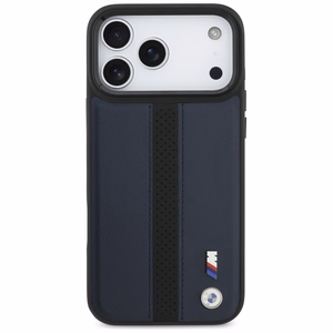 BMW M Perforated Stripe Logo MagSafe Suojakuori iPhone 17 Pro Max:lle - Laivastonsininen
