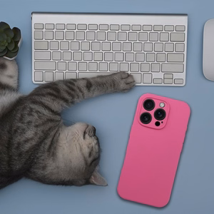 Suojakuori iPhone 17 PRO Silikoni 2mm vaaleanpunainen