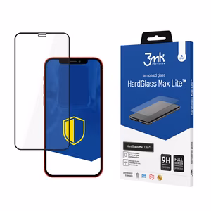 Apple iPhone 12 Mini Musta - 3mk HardGlass Max Lite ™ - 3mk HardGlass Max Lite ™