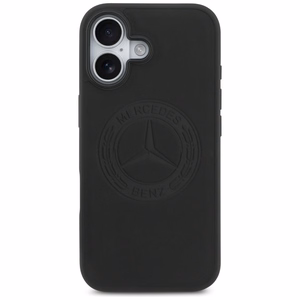 Mercedes Nahkainen Vintage Logo MagSafe Suojakuori iPhone 17:lle - musta